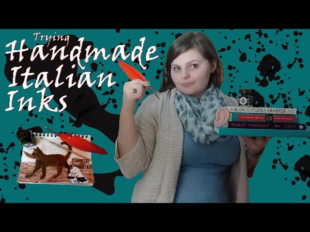 Trying Hadmade Italian Inks! (Christmas Art & Book Unboxing)