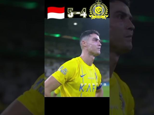 Indonesia VS Al Nassr Imajinary Pinalty Shoot #shorts#ronaldo#indonesia