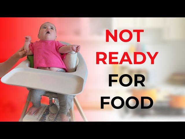 Stop feeding babies who can’t sit up yet