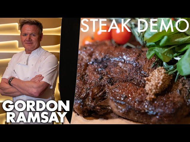 Gordon Ramsay Shows a NFL Star How To Make The Perfect Ribeye