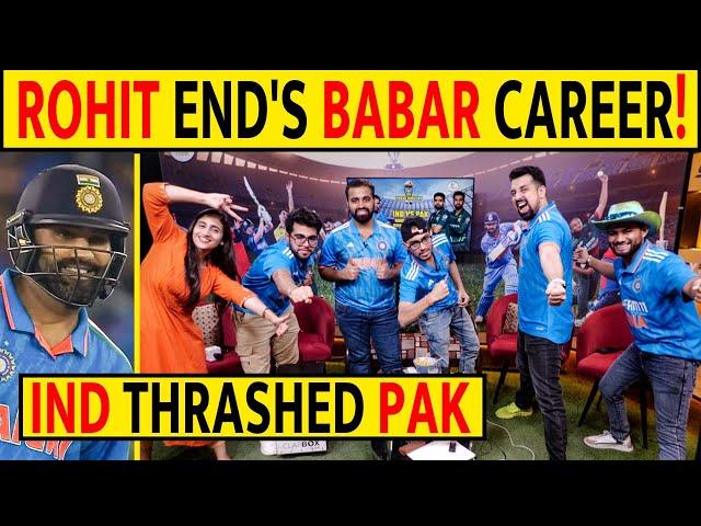 ROHIT END'S BABAR CAREER! IND THRASHED PAK, COMPLETE THOKA THOKA #indvspak #rohitsharma