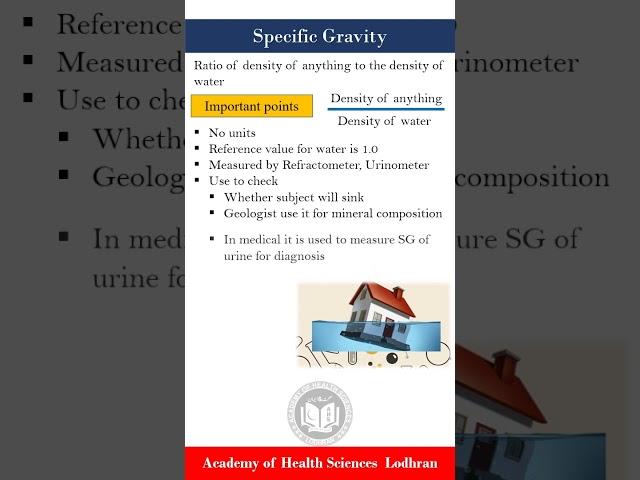Specific Gravity | Bio-Physics by Imran Yaseen