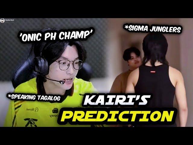 Even Kairi is CONFIDENT that Onic PH will DOMINATE and Secure the M6 Title for The Philippines! 