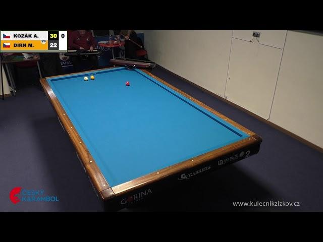 Czech Tournament | 3-cushion | Grand prix 3C | MT | Marcel Dirn v Adam Kozák