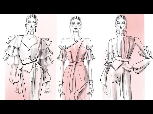 FASHION DESIGN TUTORIAL 服装设计教程：如何快速简单建立人体结构框架