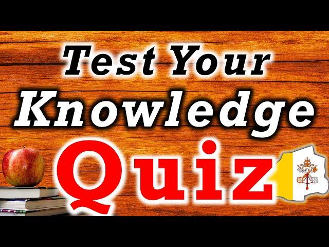  [PUB QUIZ] Test My Knowledge Quiz and Answers Multiple Choice Questions