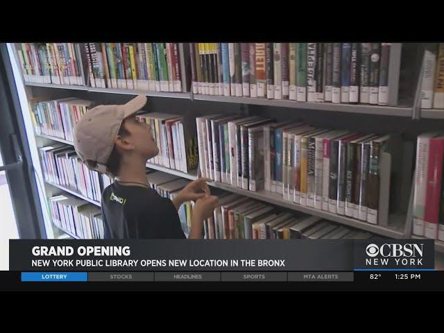 Door Open On New York Public Library Van Cortlandt Branch In The Bronx