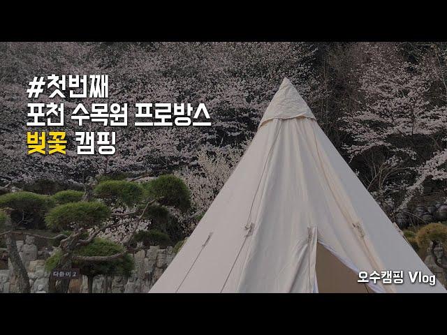 [오수캠핑 Vlog] 캠핑 초보 노르디스크 알페임 19.6 피칭 / 낭만캠핑 / 포천 수목원 프로방스 캠핑장 / 벚꽃캠핑 / 캠핑 요리 /  부부캠핑 브이로그