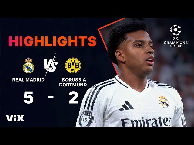 Real Madrid vs. Borussia Dortmund - Game Highlights | UEFA Champions League 2024/25 | ViX