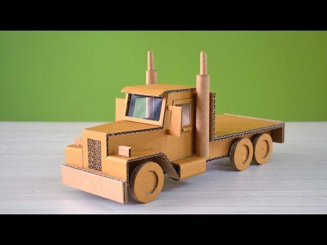 A cardboard truck | how to make a truck using cardboard | DIY