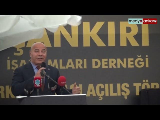 Ankara Vali Yardımcısı Dr. Ayhan Özkan Çankırı İşadamları Derneği merkezi açılışında konuştu