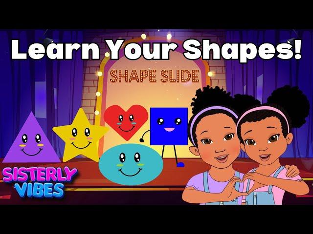 Shape Party!  Fun Kids Song to Learn Shapes with Sisterly Vibes! 🟦