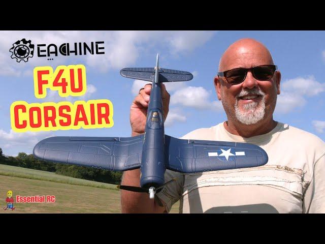 BEST FOR RC NEWBIES ! EASY TO FLY Eachine F4U CORSAIR VMF-217 2.4G 4CH Brushless 500mm Wingspan