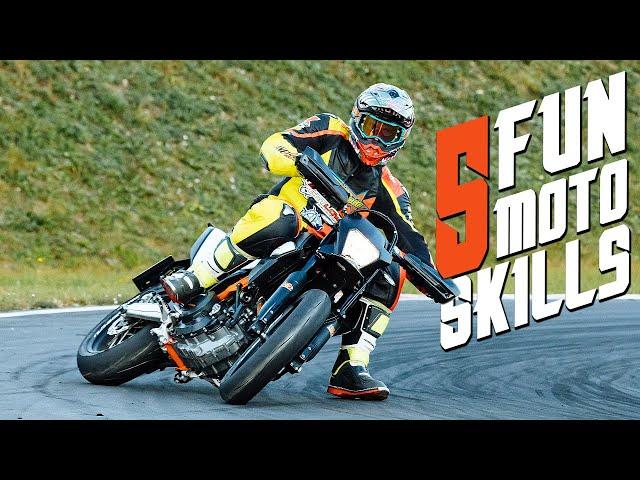 5 MOTORCYCLE SKILLS THAT MAKE A LOT OF FUN  | RokON VLOG #105