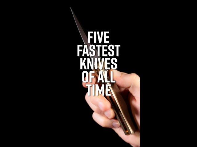 Five Fastest Knives of All Time - KnifeCenter #shorts