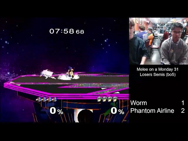 Melee on a Monday 31 - Worm (Falco) vs Phantom Airline (Marth)