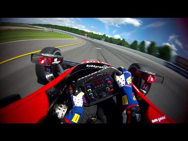 VISOR CAM: Graham Rahal at Pocono Raceway