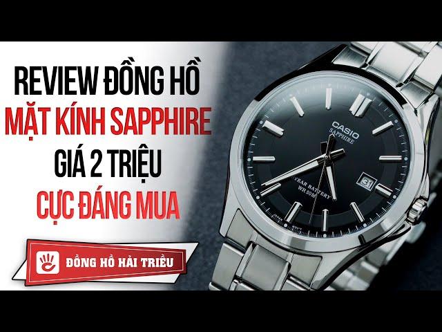 Trên tay Đồng Hồ Casio Mặt Kính Saphhire Pin Trâu 10 Năm | CASIO MTS-100D-1AVDF