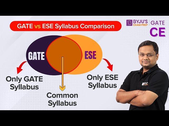 GATE & ESE Syllabus Comparison | GATE and ESE Preparation Strategy | BYJU'S GATE