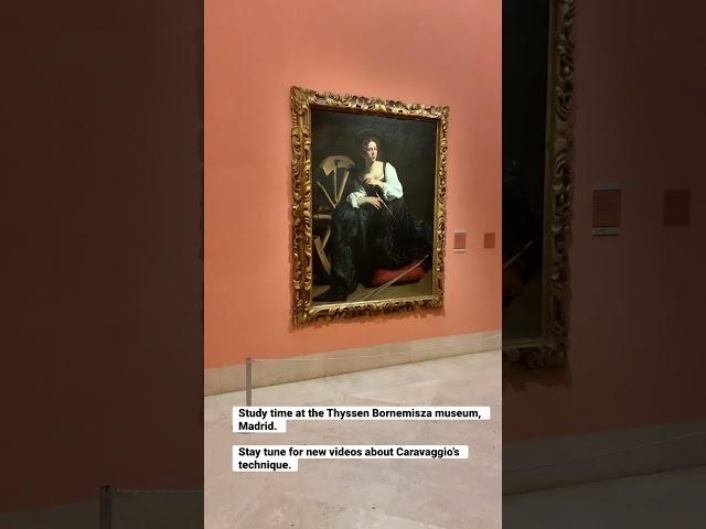 Discovering Caravaggio techniques at the Thyssen Bornemisza. #oldmasters #painting #caravaggio