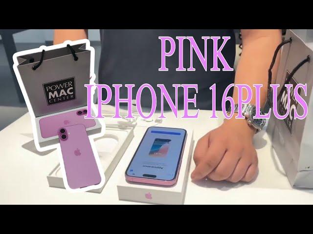 PINK Iphone 16 Plus 128GB at Power Mac Center #iphone16  #pink #fyp