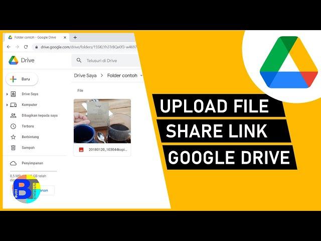 Cara Upload File ke Google Drive dan Share Link Google Drive di Laptop atau Komputer