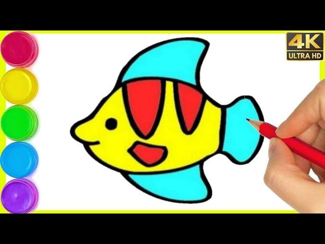 Drawing Picture |  Fish Drawing Easy | How to draw fish Drawing step by step