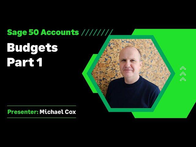 Sage 50 Accounts (UK) - Budgets Part 1 of 3 - Standard Budgeting