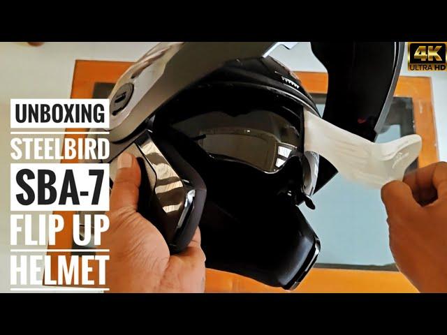 Unboxing Steelbird SBA-7: ISI Certified Flip-Up Helmet | The best helmet under 2000