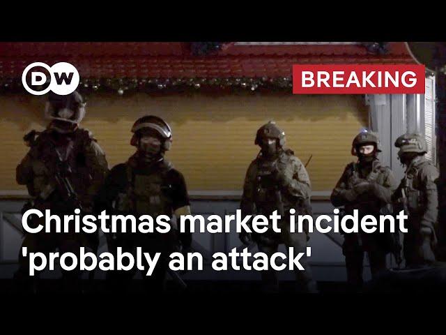 Reports: At least 2 dead as car plowed into Christmas market in Germany's Magdeburg | DW News