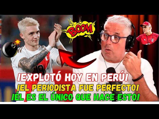 INCREÍBLE!  DIEGO REBAGLIATI ELOGIA A UN JUGADOR PERUANO: "DECIDE COMO LOS MEJORES" LOS FUTBOLEROS