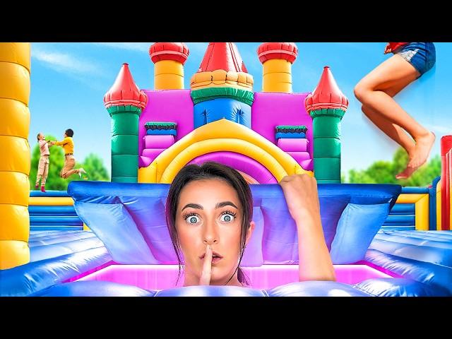 I Built a SECRET ROOM in the Worlds Biggest Bounce House!