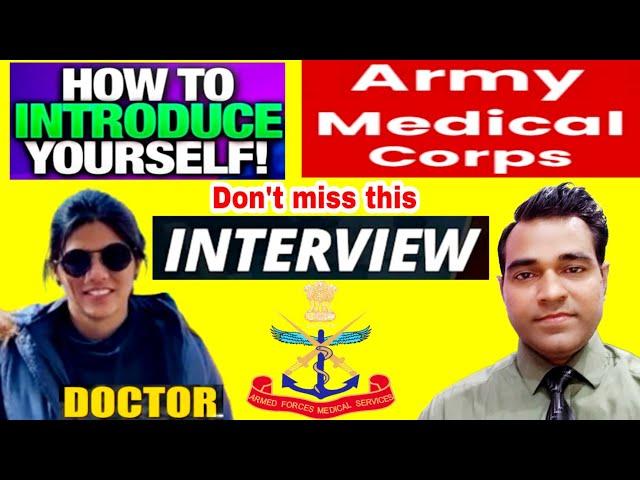 Army Medical corps interview | AMC Doctor Interview | Armed medical forces interview | PD Classes