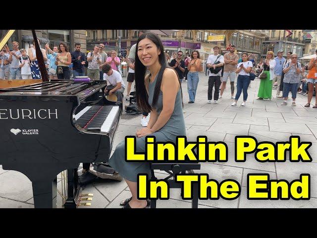 Rockin' Piano Cover: In The End By Linkin Park On Street Piano