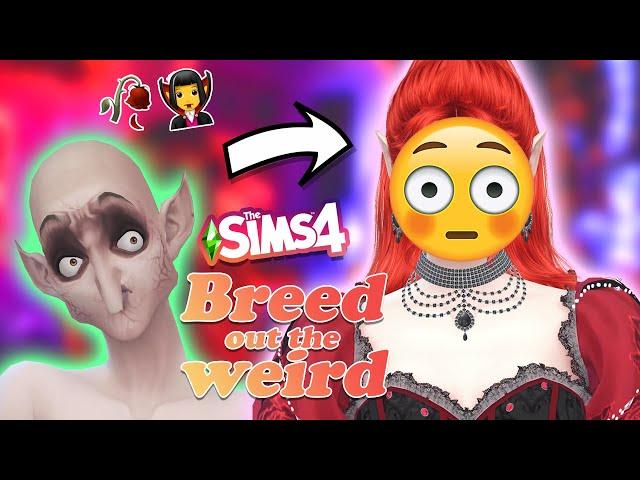 breed out the weird but I can only use VAMPIRES‍️ | the sims 4