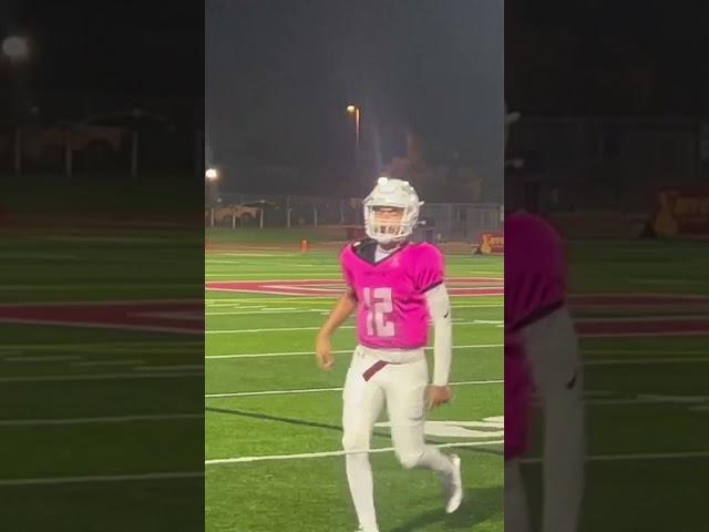JOJO VENEGAS first Varsity football touchdown pass