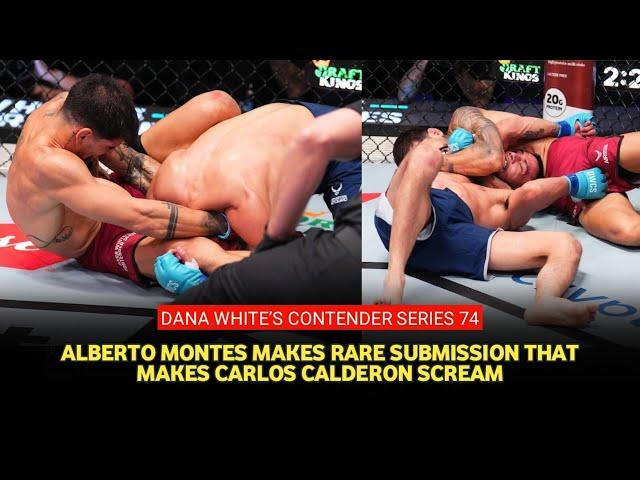 DWCS 74 results: Alberto Montes locks anaconda choke to end entertaining battle vs. Carlos Calderon