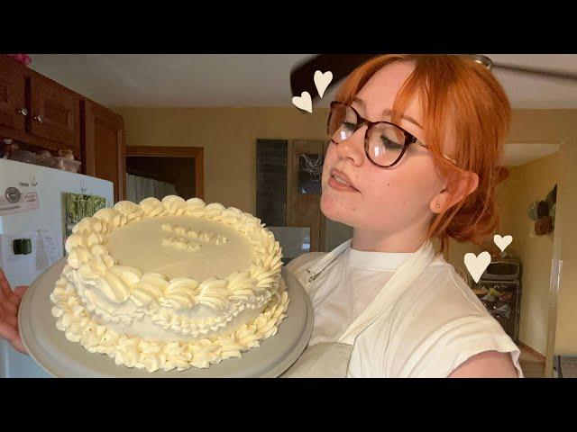 ASMR Bake and Decorate a Cake With Me (Close Whispered Voiceover)