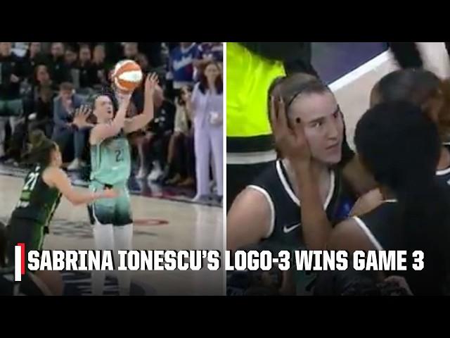 SABRINA IONESCU FROM THE LOGO  Liberty take Game 3 & are ONE WIN FROM A CHAMPIONSHIP | WNBA on ESPN