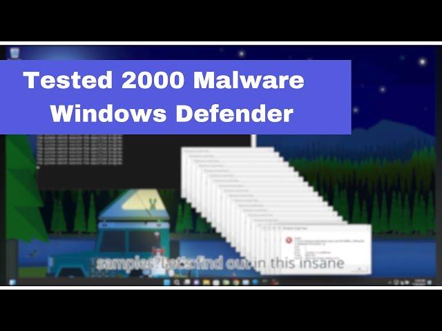 Windows defender vs 2000+ Malware | Can FREE Antivirus REALLY Protect You from 2000 Malware Scripts?