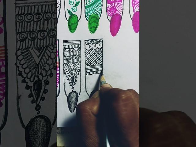 Basic Mehndi Design #easydrawing #penciledrawing #fingerdesign #sandhya #all #arts