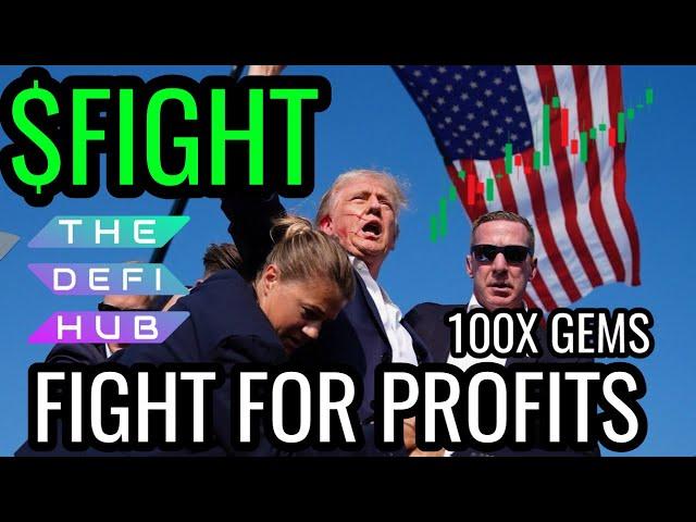 $FIGHT Next 100x | New Donald Trump Meme Coin on Solana $FIGHT