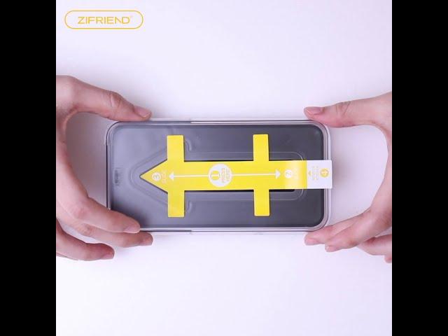 ZIFRIEND 零失敗保護貼，安裝就是如此簡單！