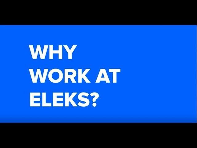 Why work at ELEKS?