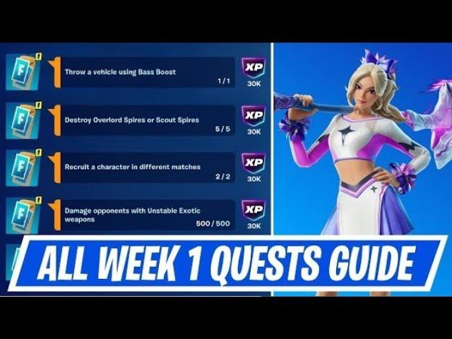 Fortnite Complete WEEK 1 Quests - How to EASILY Complete WEEK 1 Challenges in Chapter 6 Season 3