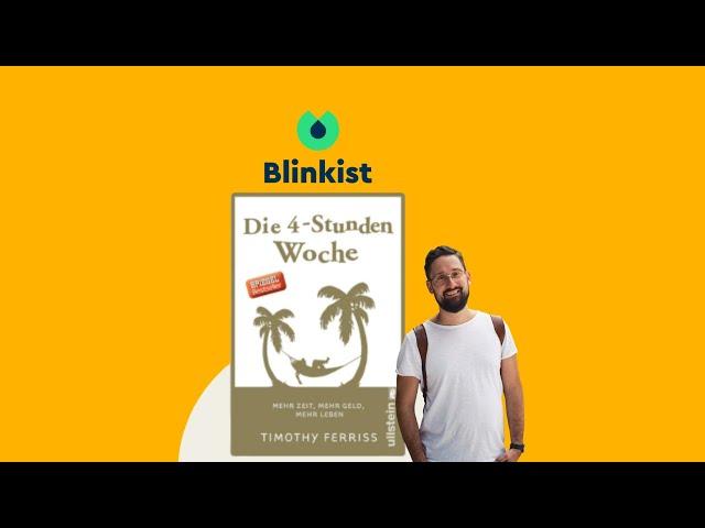Blinkist, lern mit: "Die 4 Stunden Woche" schnell auswendig lernen mit Speed Learning