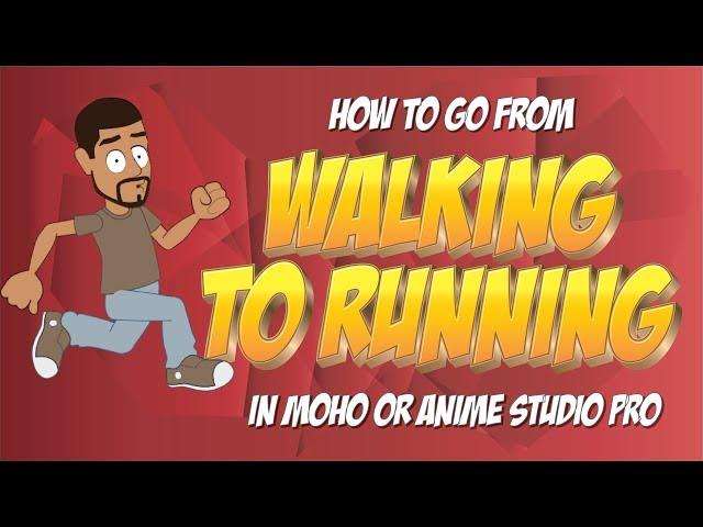 How to create a walk cycle and transition it to a run cycle in Anime Studio or MOHO 12