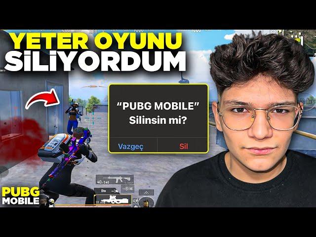 YETER ARTIK.. OYUNU SİLİYORDUM!! | PUBG MOBİLE