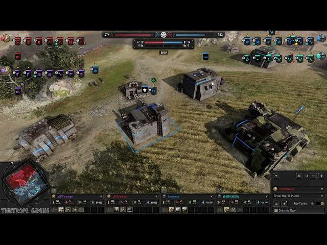 COH3 2v2 Warbringer (US) & Symbiosis (US) vs Dunkerque (WM) & WilllTHENOOBz (WM)