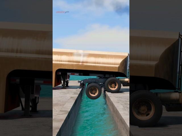 Truck vs Speedbumps | BeamNG Drive  #shortvideo #beamngdrive #simulation #india #truck #speedbump